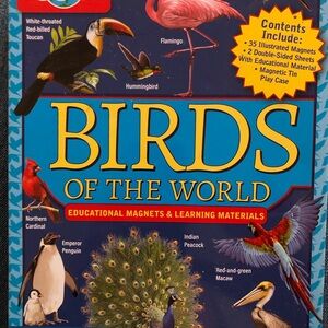 Birds of the World Educational Magnets Set